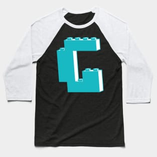 THE LETTER G, by Customize My Minifig Baseball T-Shirt